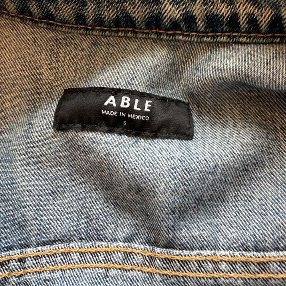 Able The Merly Jean Jacket Size Small - Picture 9 of 12